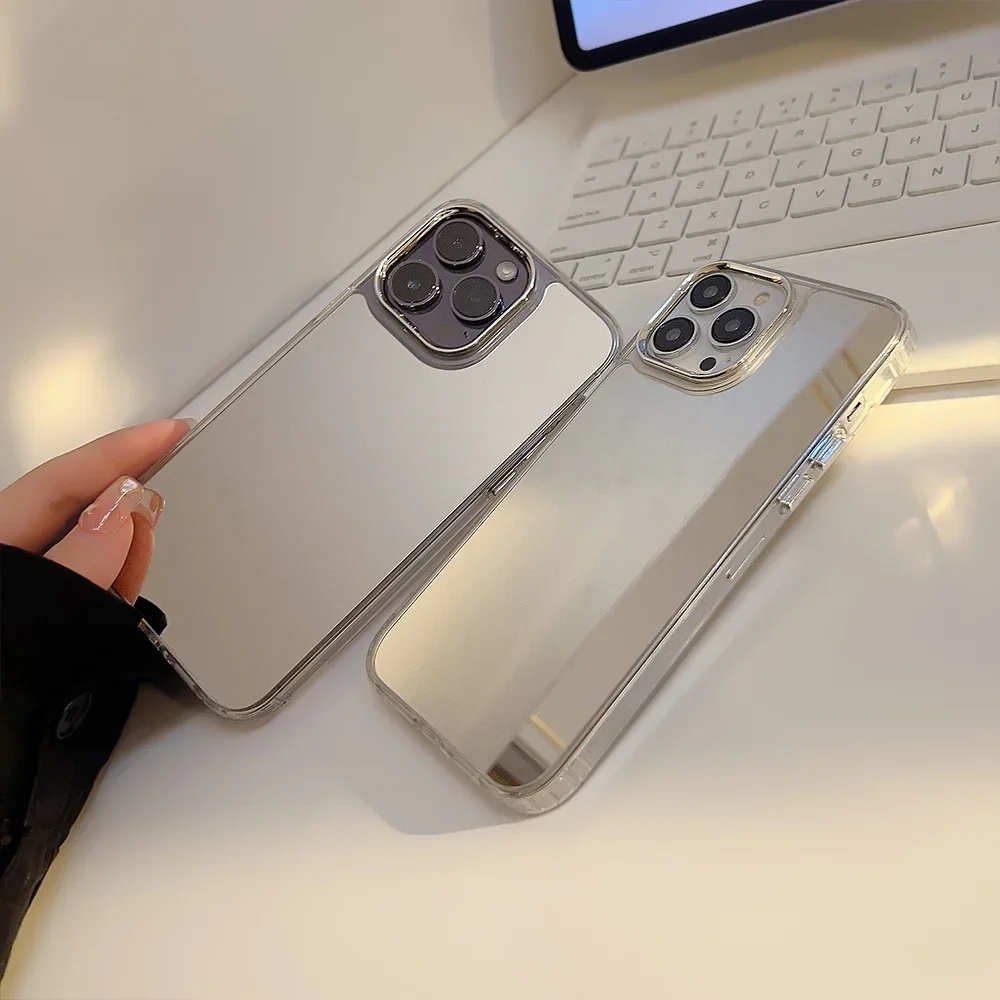 Luxury Mirror Phone Case For Iphone 16 15 Pro Max 14 Plus 13 12_voghion.com