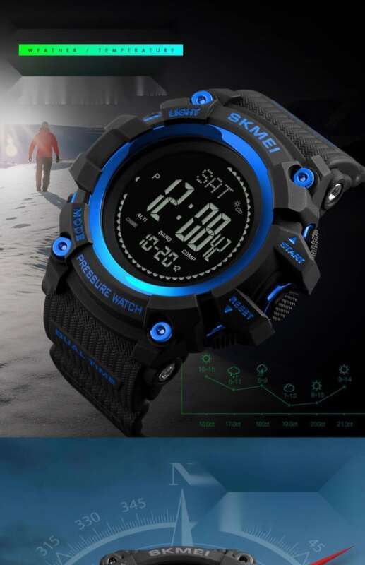 2024 New Outdoor Electronic Watch Compass Tactical Military Training Special Athlete Running Waterproof Student_voghion.com