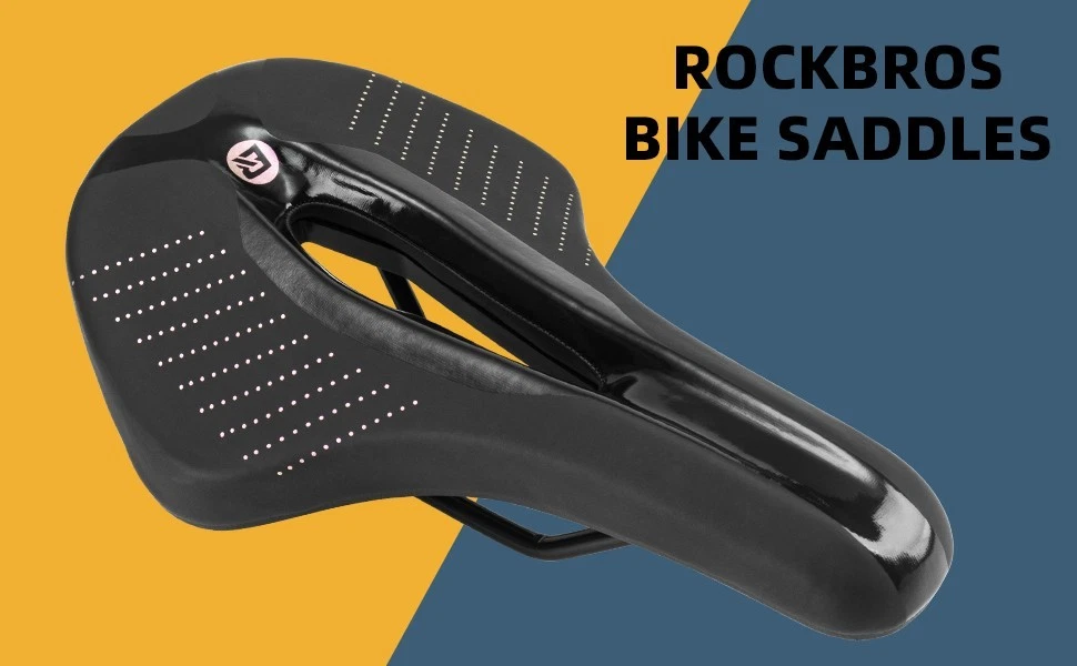 ROCKBROS MTB Bicycle Saddle Ergonomic Shock-Absorbing Bike Saddle For Men/Women 27cm*15.5cm_desvips.com