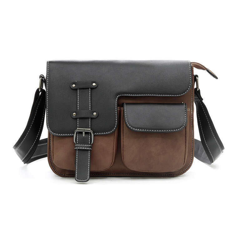 New Frosted Leather Multi-pocket Business Men's Small Bag, Casual_voghion.com