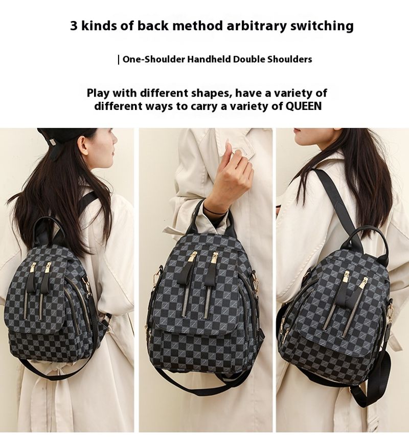 British New Fashion European American Style Retro And Trendy Bra Bag Dual-use Women's Backpack_voghion.com