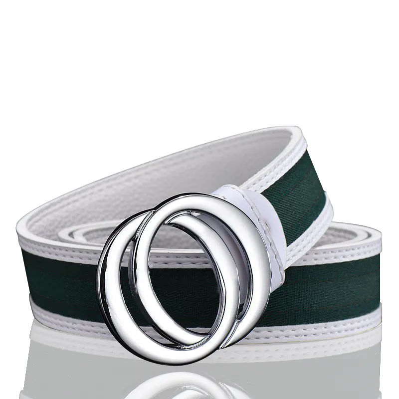 Modieuze riem voor dames en heren met gouden gesp design_voghion.com