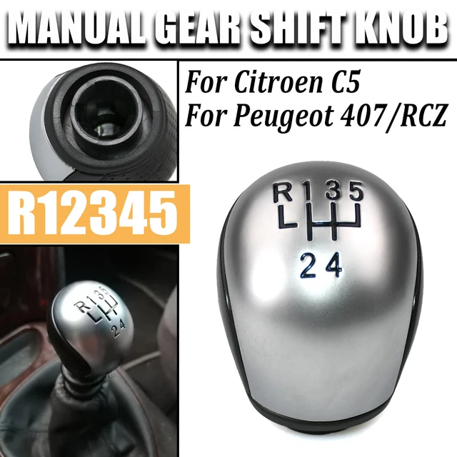 Autozubehör für Citroen C5 2001-2008 Peugeot RCZ 6-Gang-Schaltknauf Auto Schalthebel 407 Getriebekopf_voghion.com