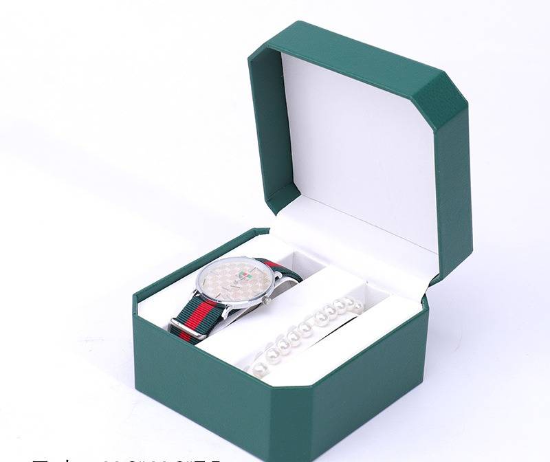 Elegantes Uhrenbox-Set aus PU-Leder mit Klappdeckel für Paare – Schmuck- und Uhrenaufbewahrungset mit weichem Futter, stilvolle Geschenkverpackung für Damen und Herren_voghion.com