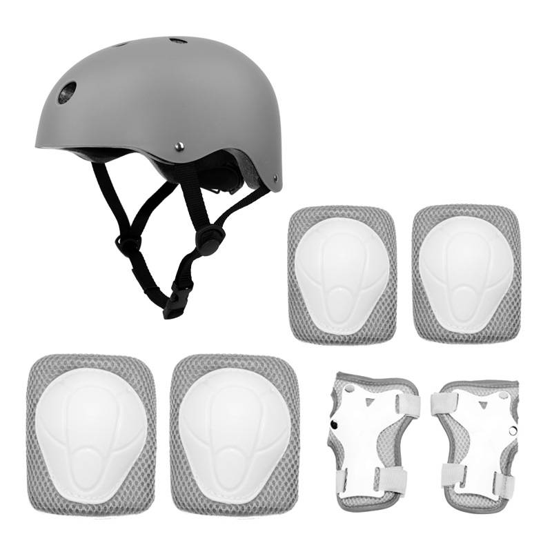 Casco e attrezzatura protettiva per pattinaggio a rotelle per bambini - Kit di sicurezza da 7 pezzi per ragazzi e ragazze (dai 3 ai 15 anni) - Leggero e regolabile per lo skateboard_voghion.com