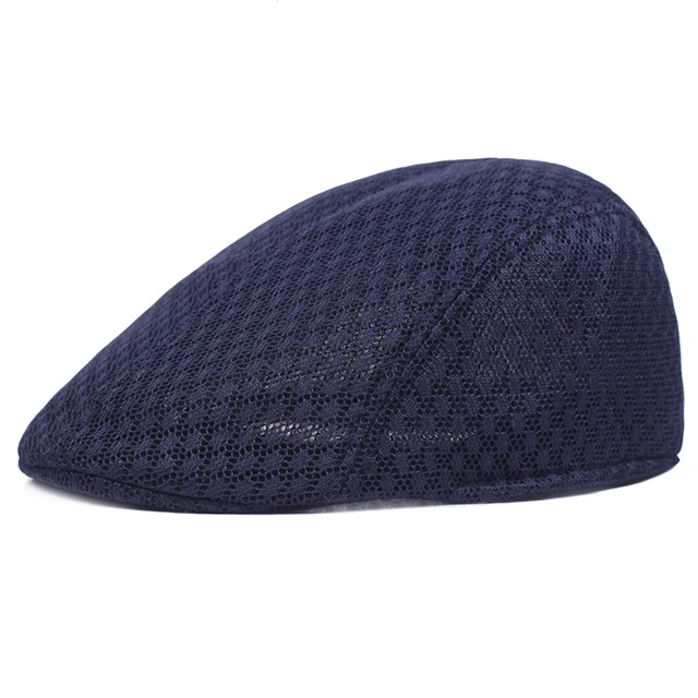 Vânzare fierbinte 2024 Beretă casual nouă unisex plasă plată Newsboy stil reglabil modă respirabilă pălărie de vară pentru femei bărbați capace_voghion.com