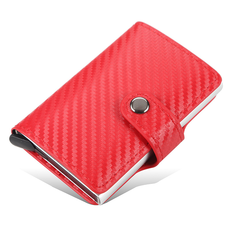 baellerryRFID Herren-Kartenhalter, antimagnetisch, Kartenhalter mit mehreren Kartenfächern, Schnalle, automatischer Kartenhalter für Damen_voghion.com