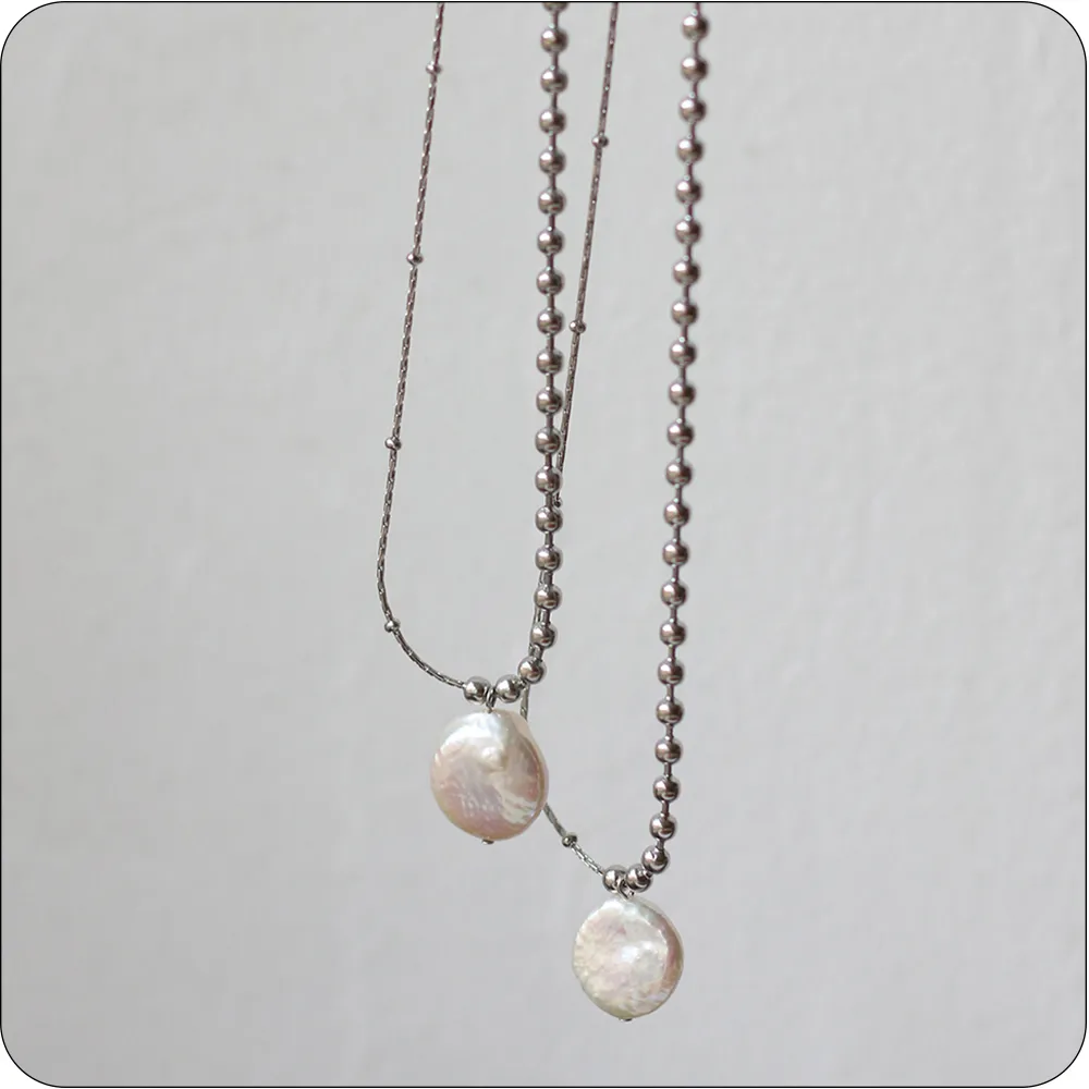 Zoetwaterparel ketting met hanger voor dames_voghion.com
