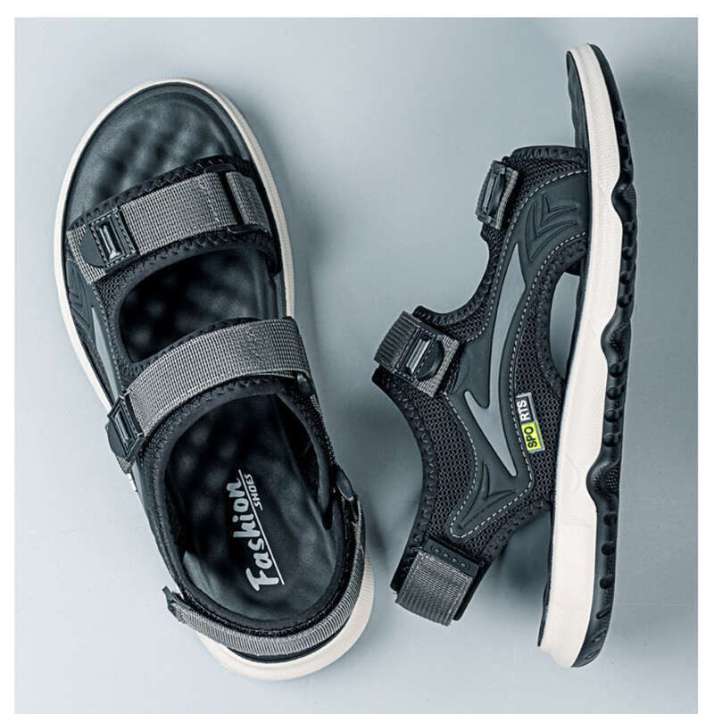 2025 Nieuwe trendy casual sportkleding strandschoenen klittenband latex pad heren sandalen_voghion.com