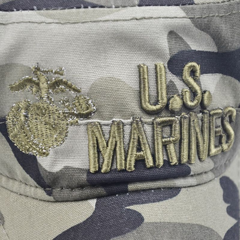 Cappellini da baseball unisex a righe mimetiche US MARINES piatti all'aperto_voghion.com