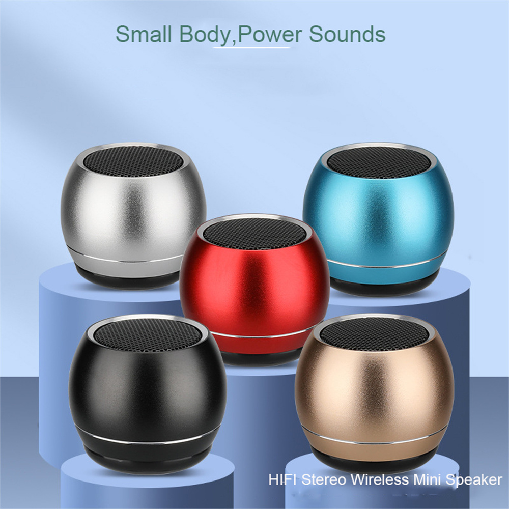 Mini Bluetooth Draagbare Audio Draadloze Stereo Luidspreker Bluetooth Kleine Staal GunMetal Zware Subwoofer Outdoor Luidspreker_voghion.com