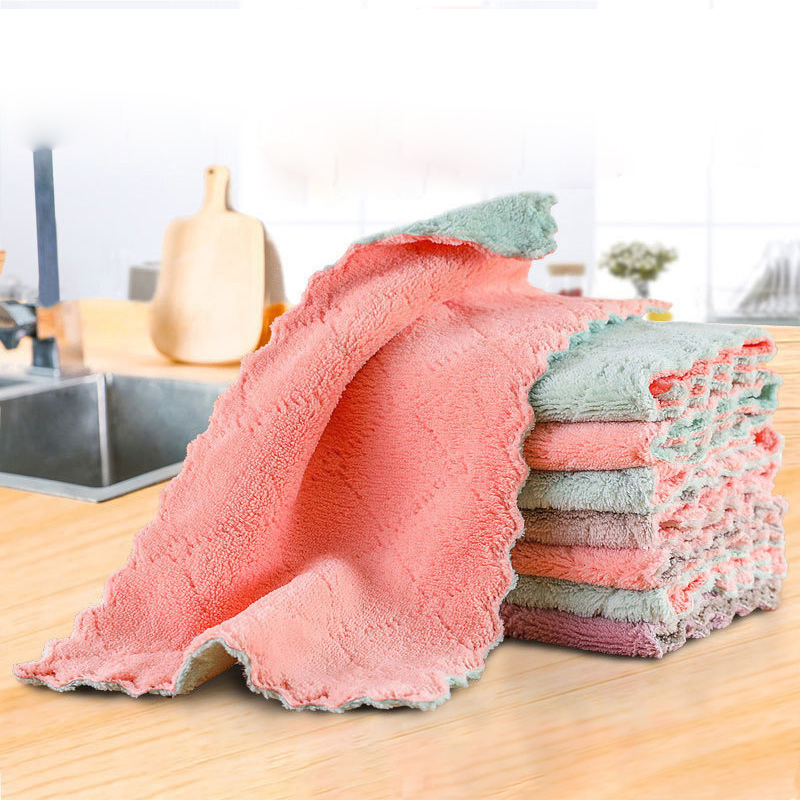 4 st superabsorberande mikrofiber disktrasa högeffektiv porslin hushållsrengöringsduk köksredskap prylar_voghion.com