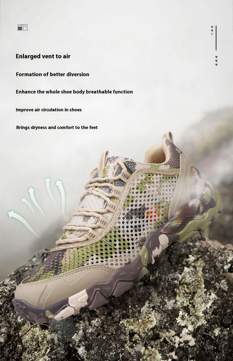 Scarpe da trekking da arrampicata ammortizzanti da campo per esterni da donna, resistenti all'usura, in rete traspirante_voghion.com