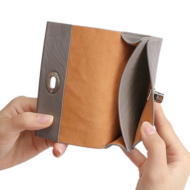 URBAN MASTER Einfarbiges Münzgeldbörse aus echtem Rindsleder für Männer und Frauen, Retro, lässiges Kleingeldfach,_voghion.com