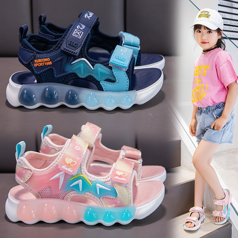 24 Sommer Neue Kindersandalen für Jungen Mädchen Freizeit Strand Sport Weiche Sohle Leichte und Bequeme Schülerschuhe_voghion.com