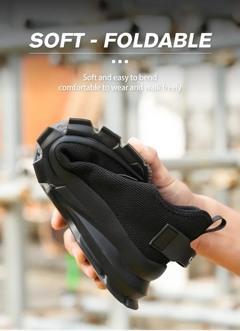 Chaussures de sécurité confortables, respirantes, anti-écrasement et anti-perforation, à semelles souples 250122_voghion.com