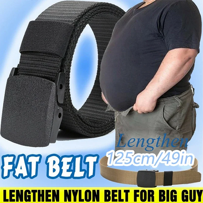 Unisexe grande taille LONG 170 160 150 140 130 120 110cm Boucle automatique militaire Nylon Hommes Femmes Extérieur Tactique Toile