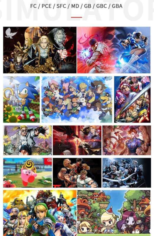 New Game Console GB300 HD 6000 Portable Nostalgic Arcade Cheap Handheld Device_voghion.com