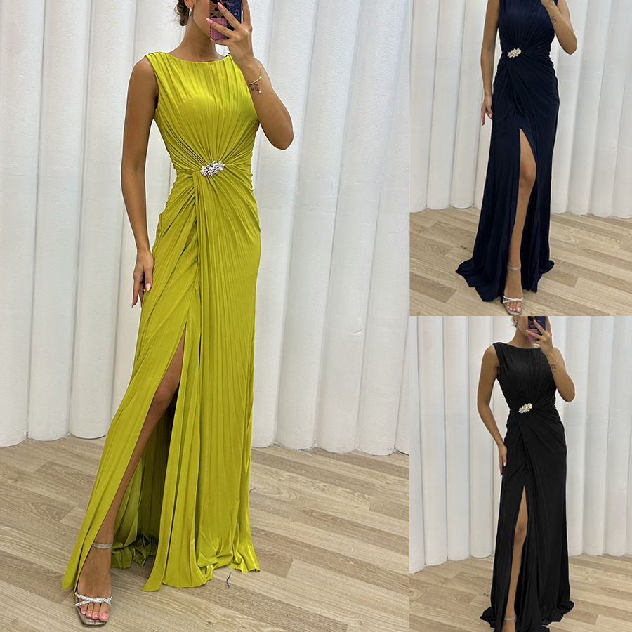 Women's fashion sleeveless fashion dress evening dress
