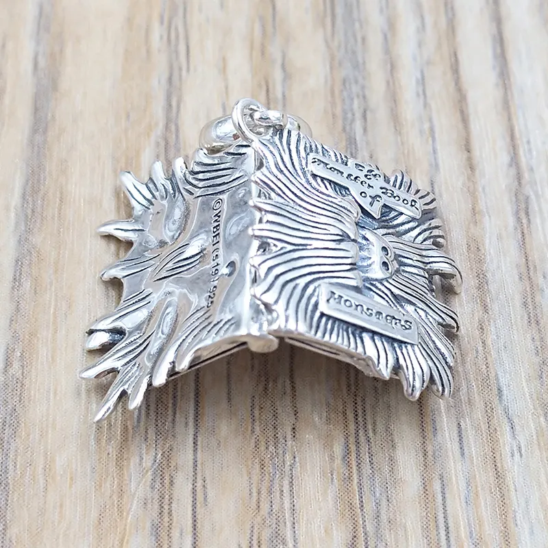 Heiße Charms, personalisierte Schmuckherstellung, Harry Potters Monsterbuch, Sterlingsilber, Paararmbänder für Frauen, Männer, Mädchen, Jungen, Armreif, Stift_voghion.com