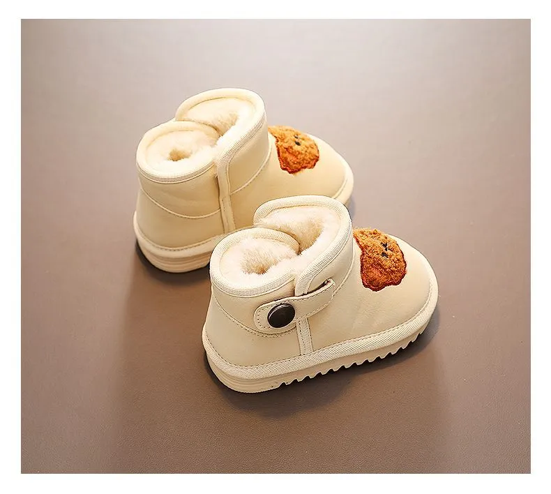 Chaussures d'hiver pour enfants, nouvelles bottes antidérapantes pour bébés, bottes de neige Kidsnest pour garçons et filles, épaisses et chaudes, en peluche, tailles_voghion.com
