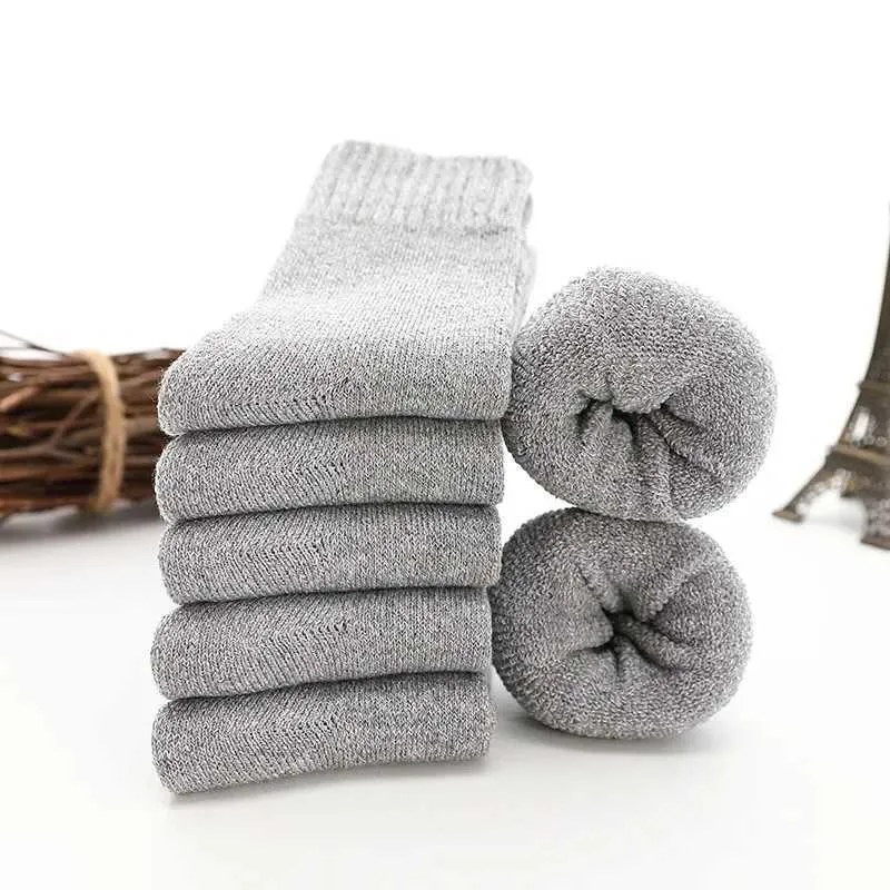 Men's Winter Thicken Wool Mens High Quality Towel Keep Warm Sock Cotton Christmas Gift for Male Thermal Socks 38-45_voghion.com