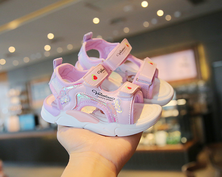 New Children's Beach Shoes Cartoon Little Girl Princess Shoes Soft Soled Baby Shoes_voghion.com