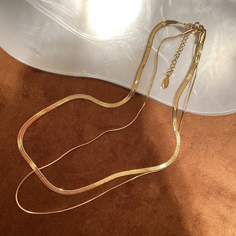 Chains Classical Multilayer Necklace Woman Party Gift Fashion Jewelry_voghion.com