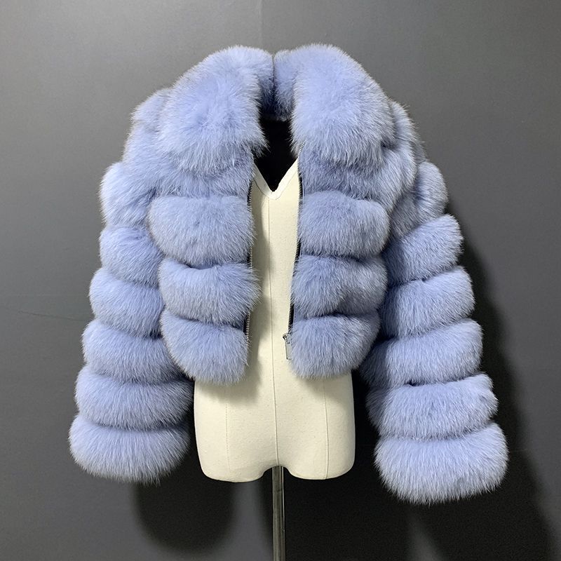 Vêtements pour femmes manches courtes en fourrure pour femmes automne et hiver hauts chauds manteau en peluche tendance_voghion.com