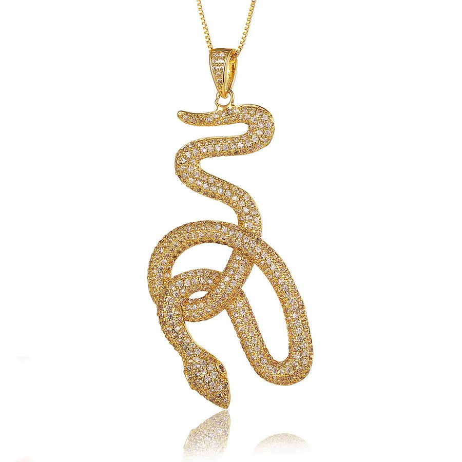 Smiley Face Pendant Necklace With Diamond Micro Inlay For Unisex_voghion.com