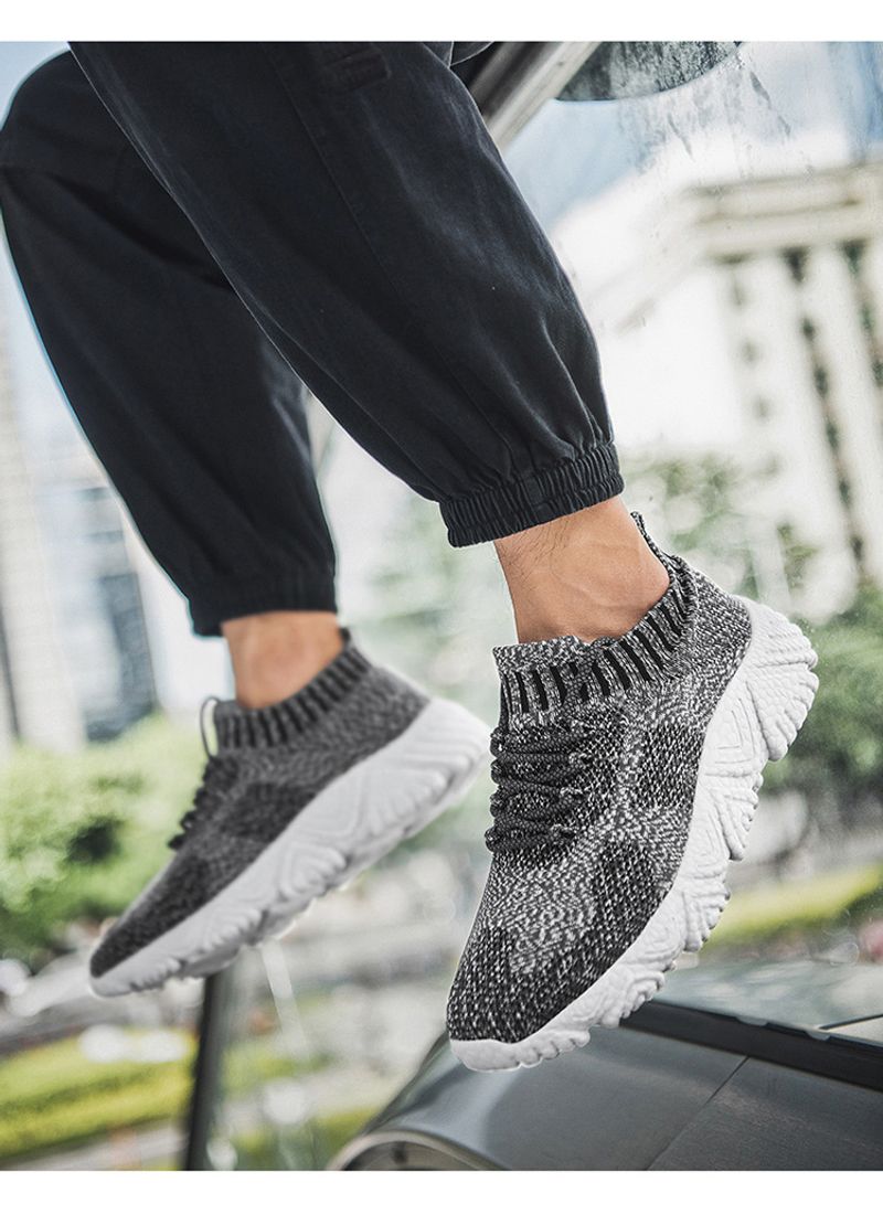 Meeste uued suvised kootud hingavad vabaaja spordijalatsid, naiste sokisuu kerged paaridele mõeldud reisijooksujalatsid_voghion.com