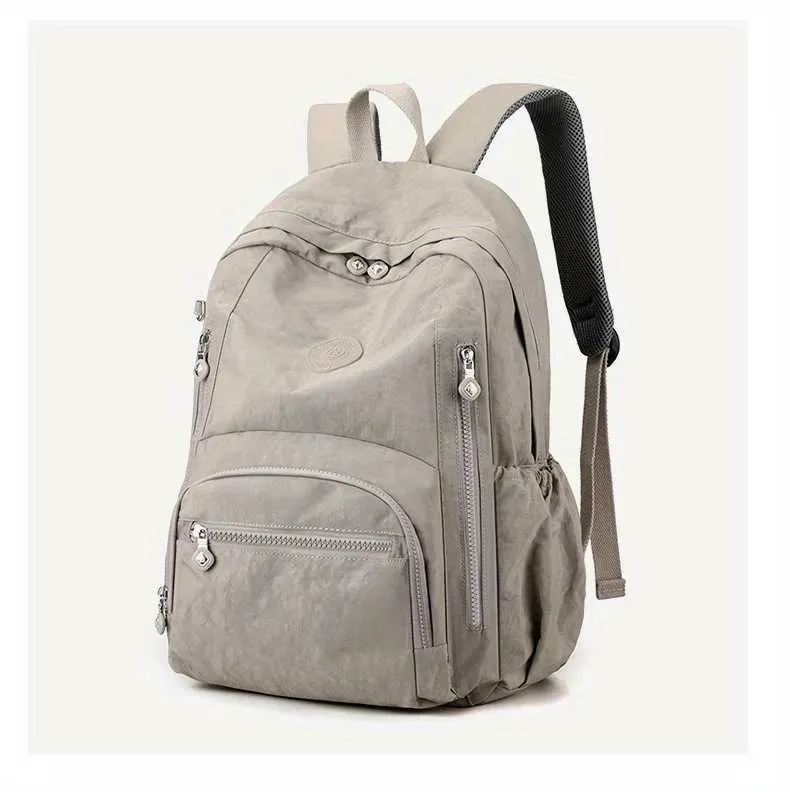 Großzügiger, wasserdichter, transparenter Laptop-Rucksack für Damen mit mehreren Taschen für die Reise, für die Uni oder die Schule C241107_voghion.com