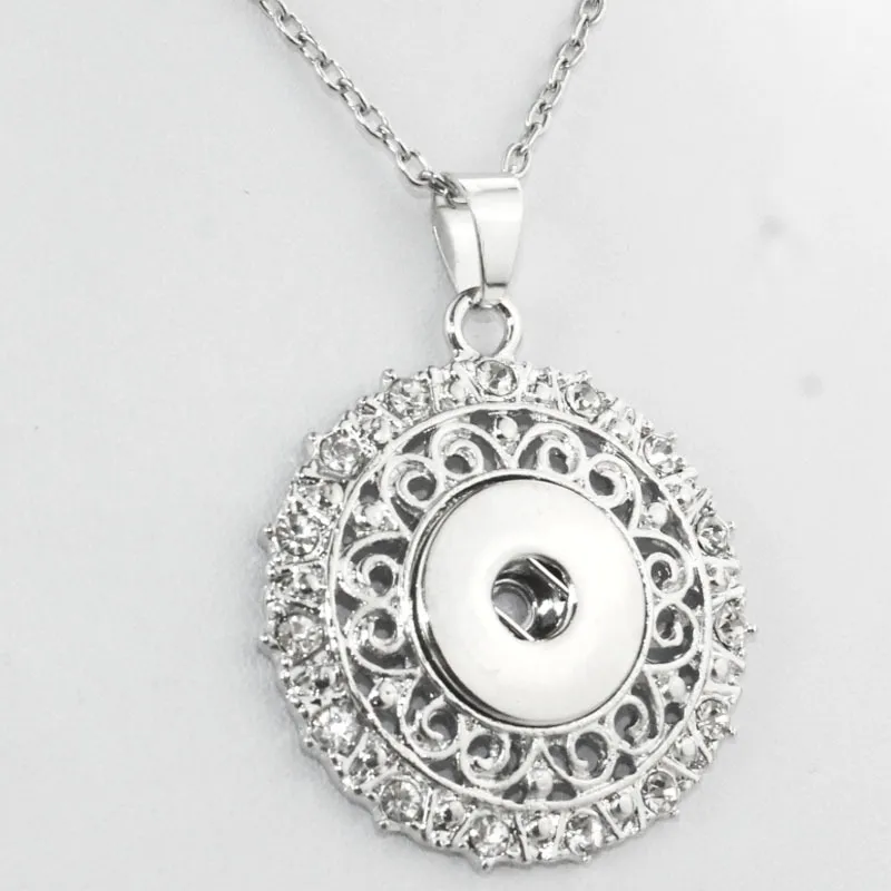 Catene Boom Life Collana Catena Libera Cristallo di Boemia 18mm Bottone a Pressione Ciondolo Orologi Donna Accessori 031106_voghion.com