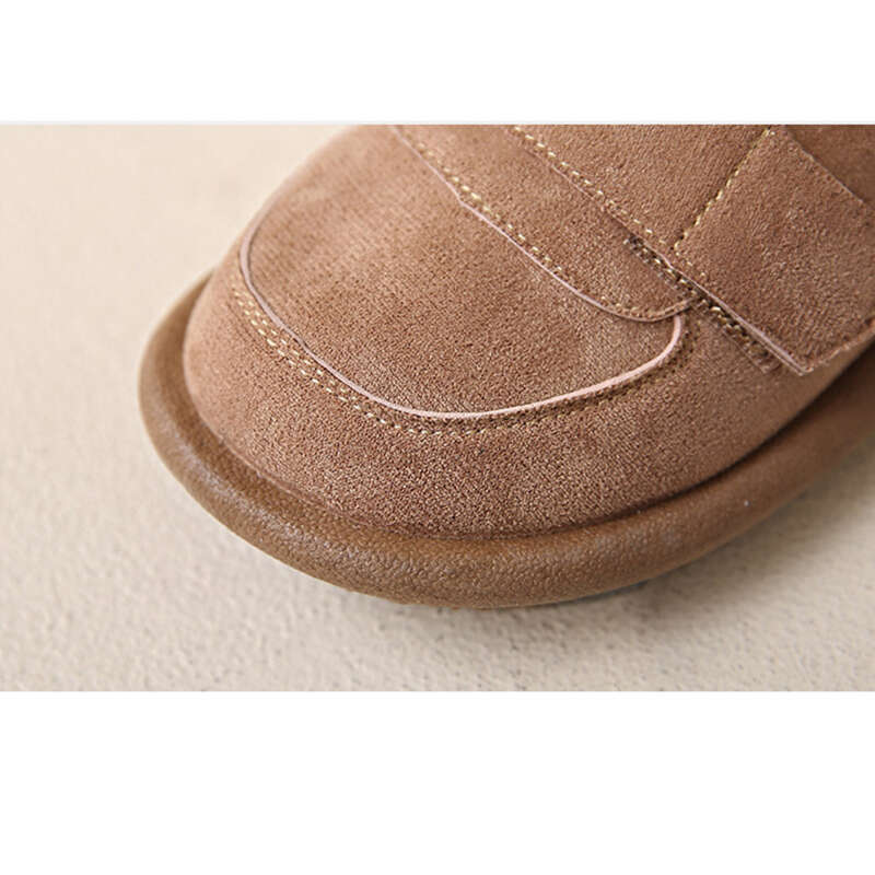 Women's Velcro College Style Wide Head Forest Series Flat Single Clown Cute Shoes_voghion.com