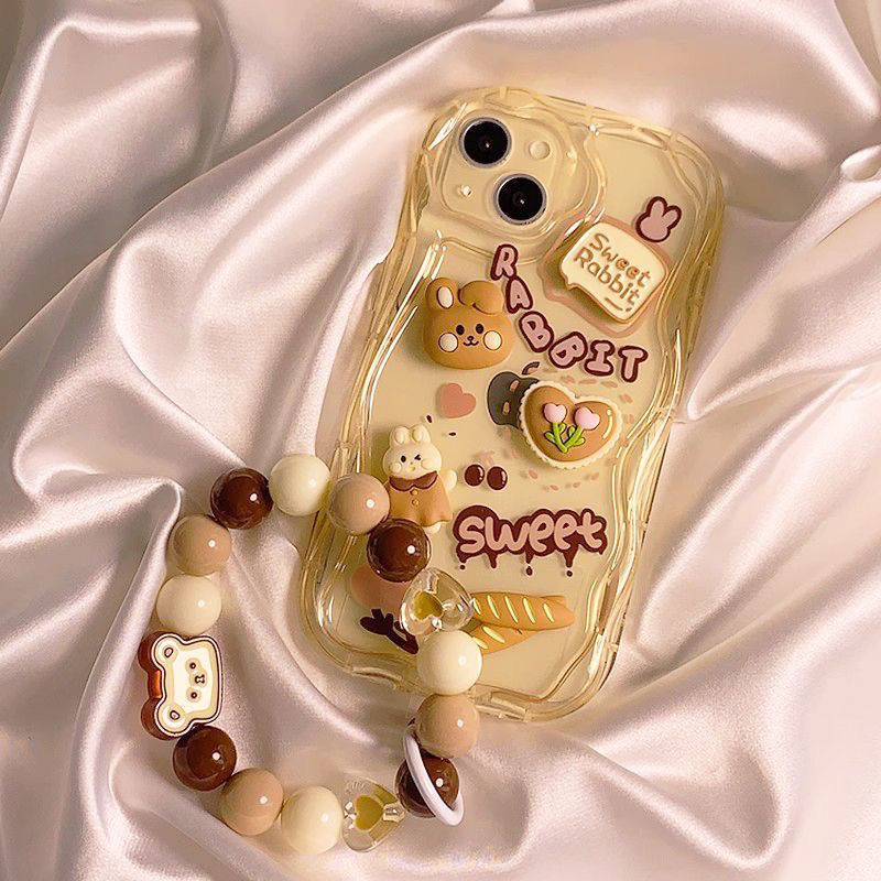 Aesthetic Bread Rabbit Phone Case For Xiaomi Smartphones_voghion.com