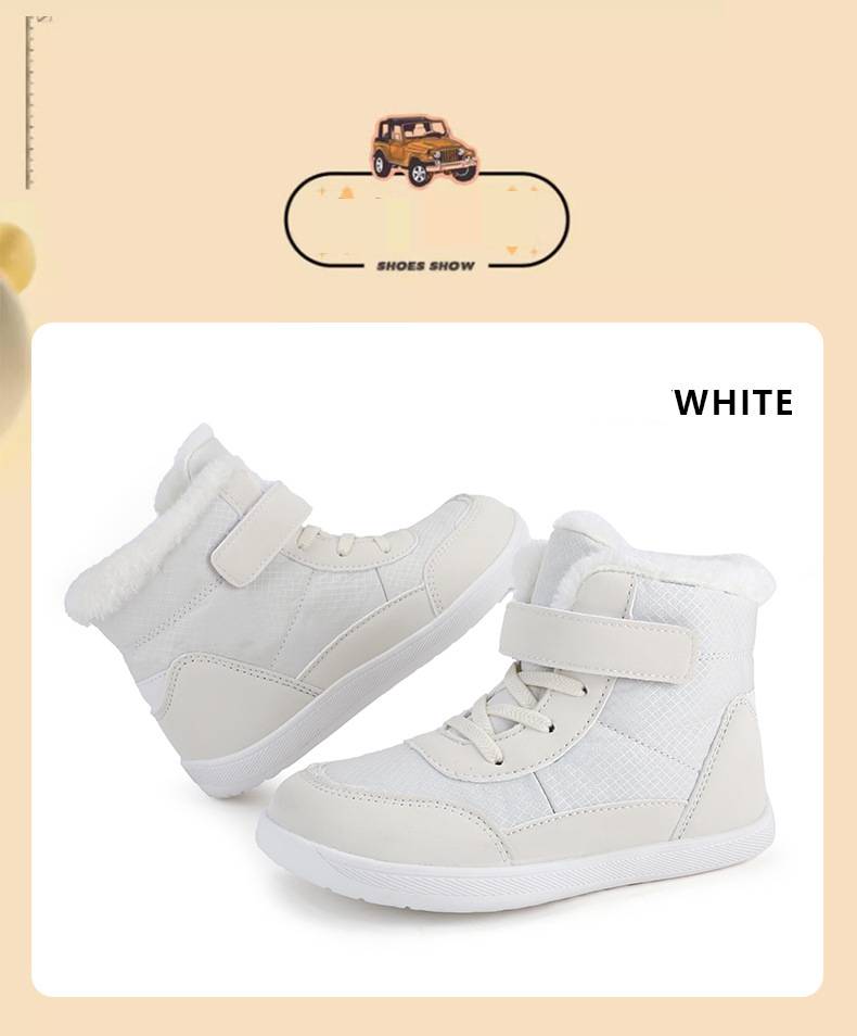 Ski Boots Winter New Children's High Top Plus Velvet Thickened Wide Head Cotton Shoes Outdoor Warm Snow Boots_voghion.com