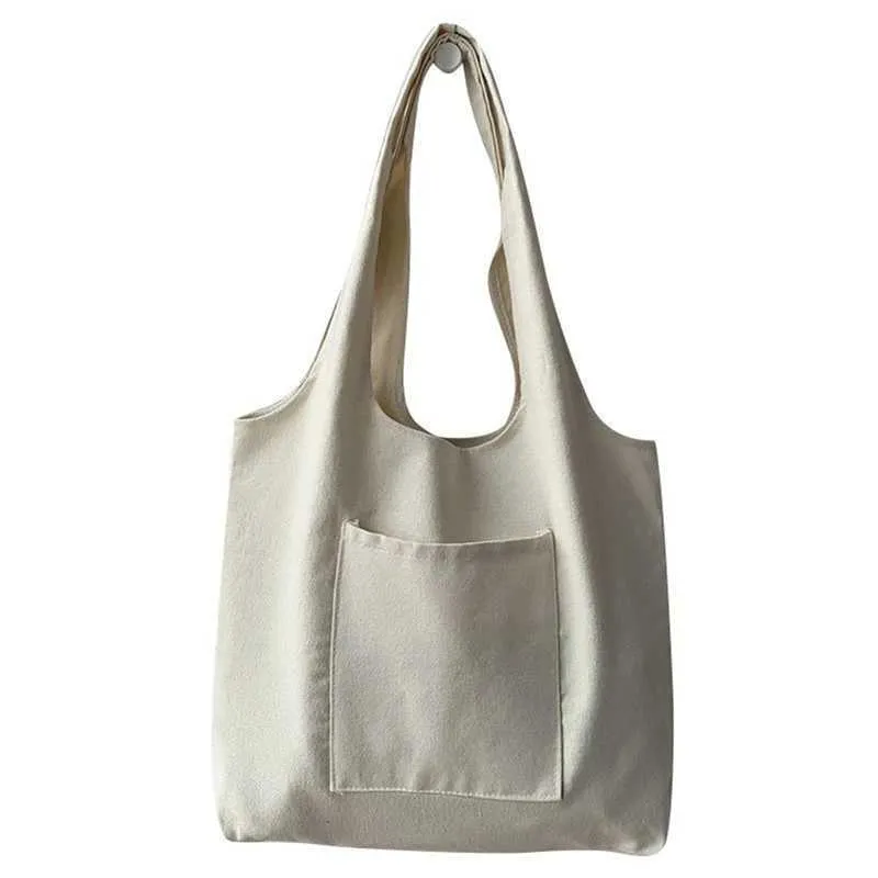 Damen Einkaufstasche umweltfreundliche Aufbewahrung wiederverwendbare Canvas Schulter Schultasche Mädchen Weihnachtsgeschenk Y241011_voghion.com