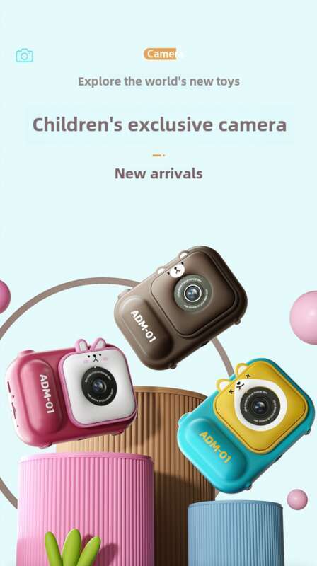 Produs nou 2025: Mini cameră digitală HD pentru copii, pentru studenți, cameră DSLR micro mică cu suport_voghion.com