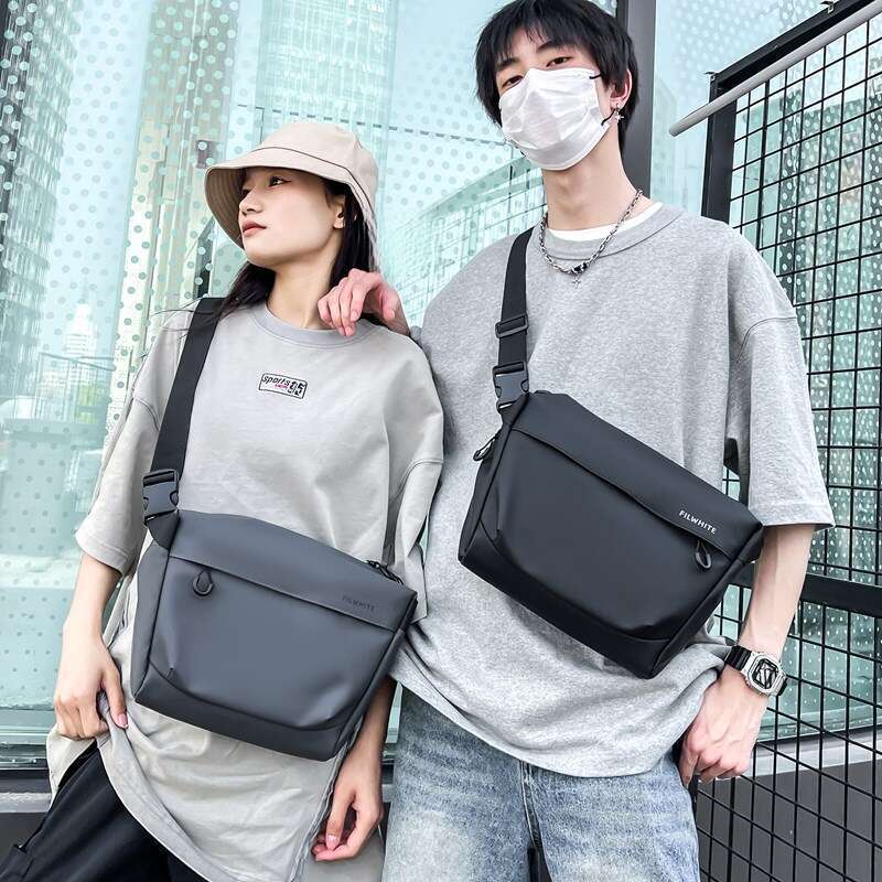 Herren-Brusttasche, modische Flut, Nischendesign, tragbare Umhängetasche, Straßensporttasche_voghion.com