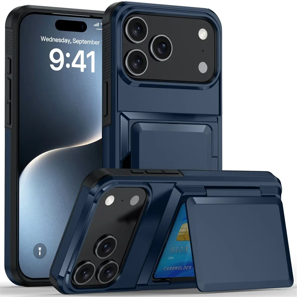 Heavy Duty Wallet Phone Case For Iphone Protective Cover_voghion.com