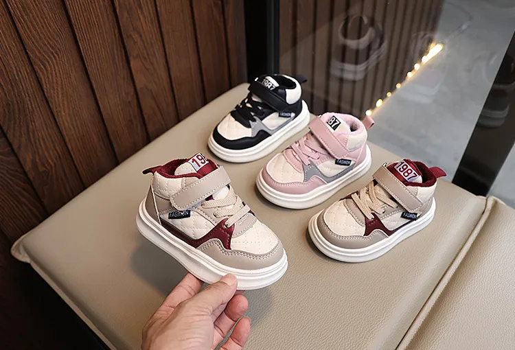 Zapatillas deportivas de invierno 2025 para niños y niñas, informales, antideslizantes, de Littlesprouts, para baloncesto._voghion.com