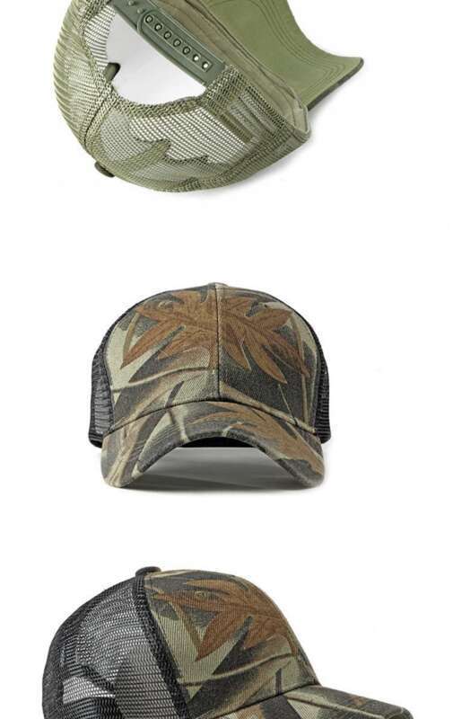 Spring And Summer Outdoor Hat Sunscreen Korean Version Simple Camouflage Baseball Men's Casual Duckbill Breathable Mesh_voghion.com