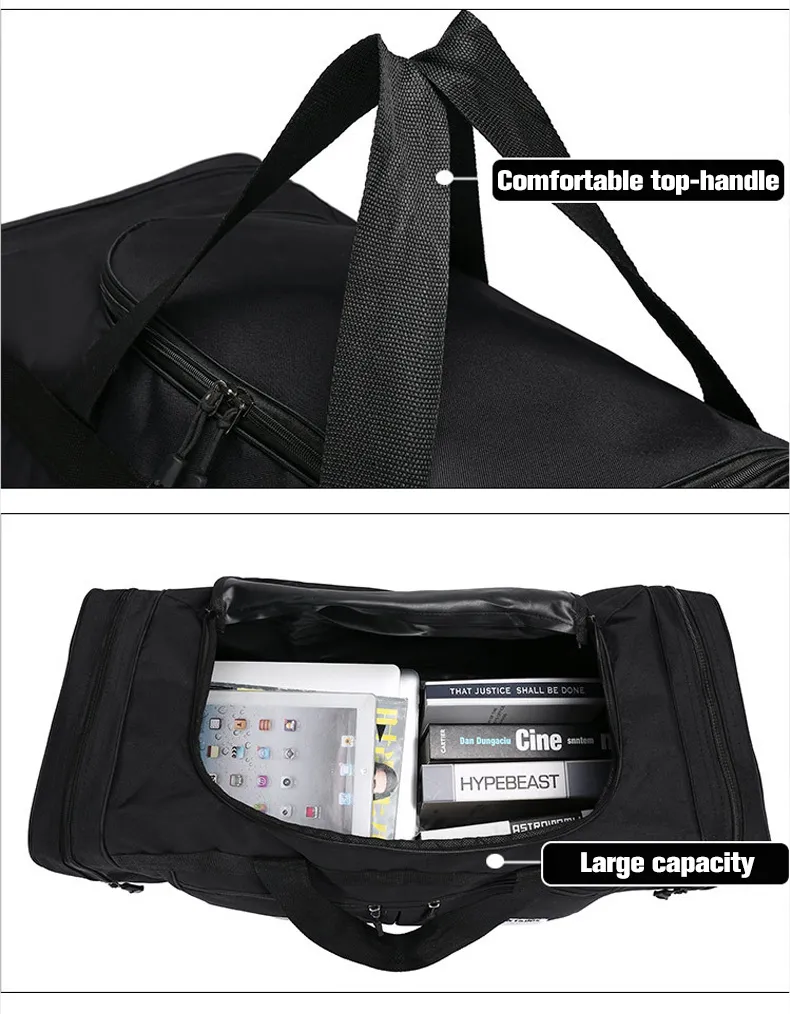 70L Gym Bags Lage Foldable Sport Travel Duffel For Women Men Handbag Multifunction Large 70CM Weekender Bag_voghion.com