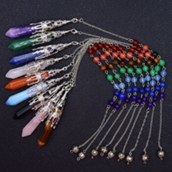 3cm natural powder crystal heart-shaped heart half yoga stone craft decoration handle piece_voghion.com