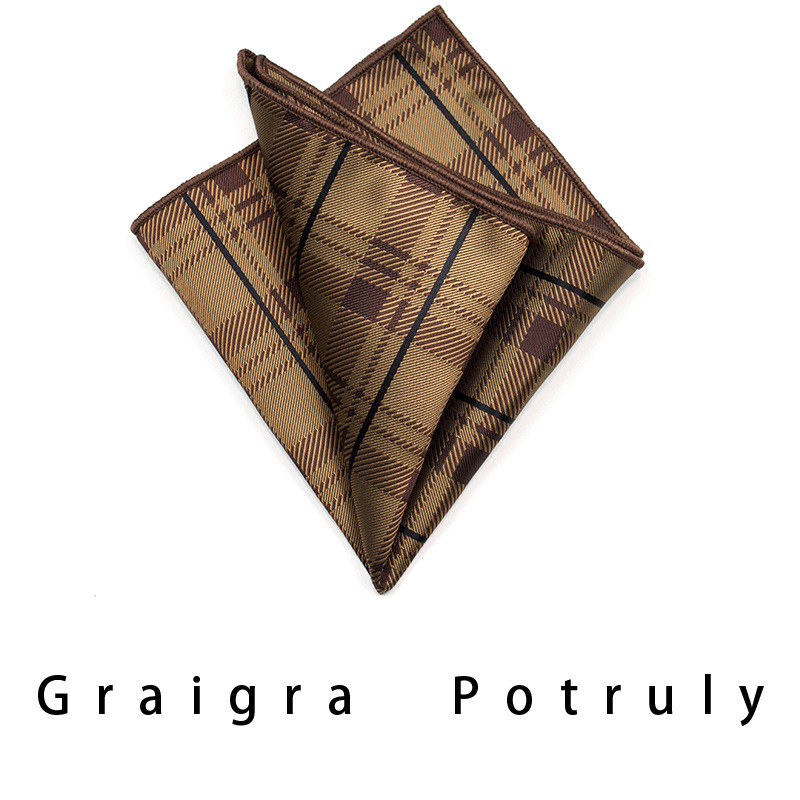 Conjunto de gravata e lenço de bolso masculino cinza e café_voghion.com