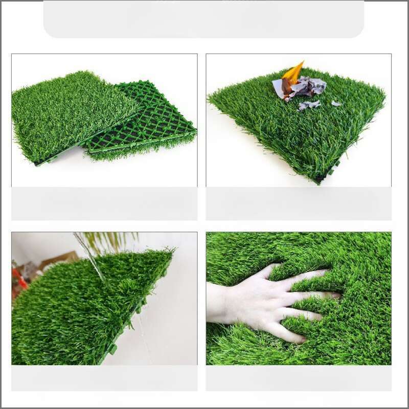 Césped artificial para empalmes, suelo suspendido móvil, césped, paisajismo de patio, jardín de balcón, respetuoso con el medio ambiente_voghion.com