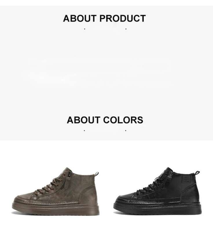 Martin Boots Men's Leather High Top Casual Workwear Shoes_voghion.com