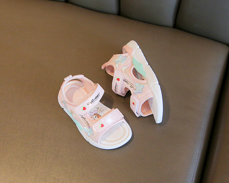 New Children's Beach Shoes Cartoon Little Girl Princess Shoes Soft Soled Baby Shoes_voghion.com