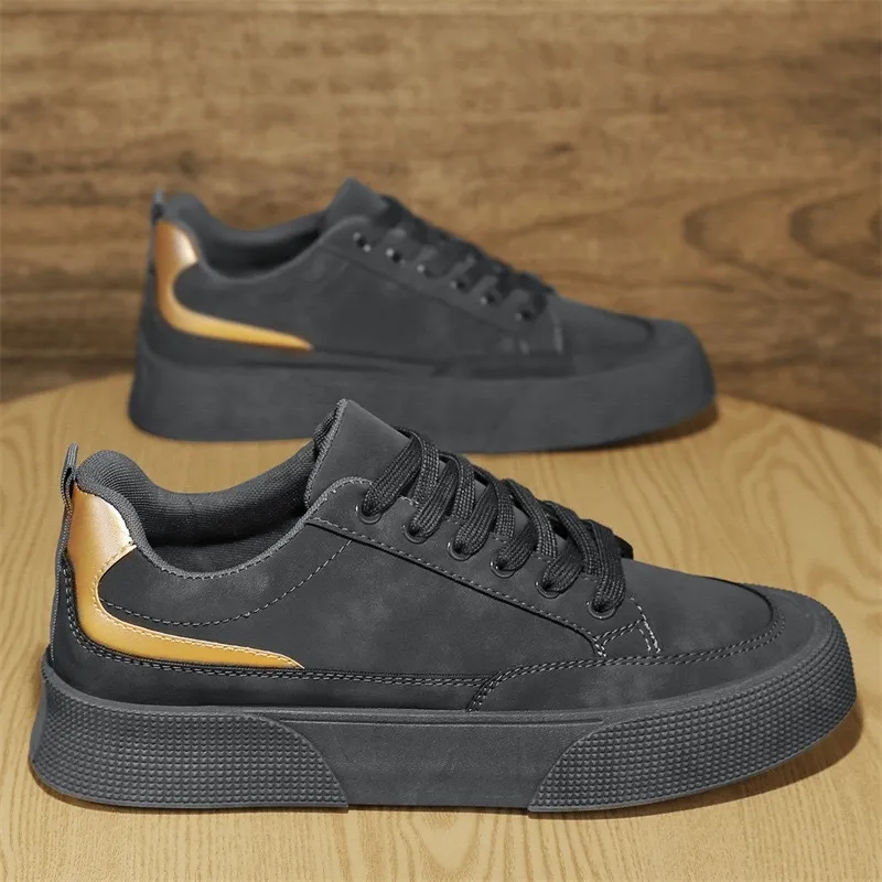Nuevos zapatos de primavera 2024 suaves, informales, versátiles, para el trabajo, para hombre, con protección laboral, suela gruesa, resistentes al desgaste y de moda_voghion.com