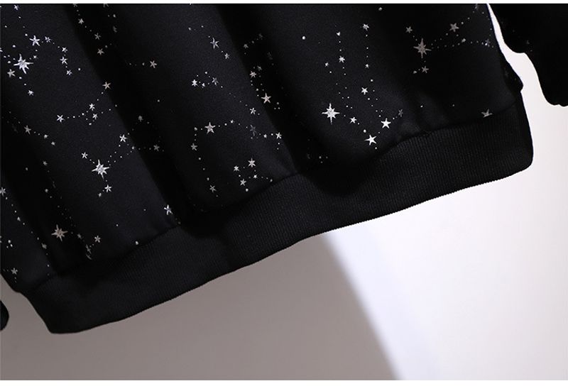 Women's round neck bf lazy style slimming sweatshirt_voghion.com